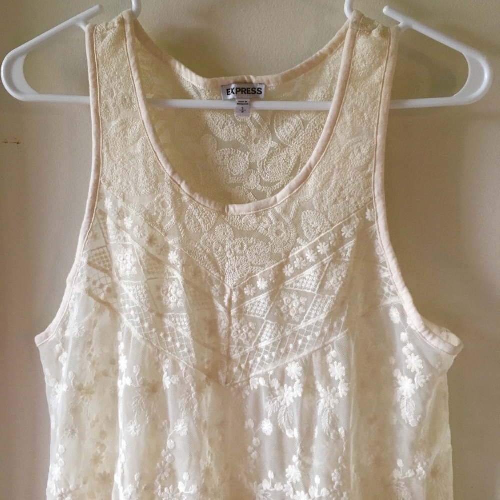 Express Sheer Lace Top - Picture 2 of 6